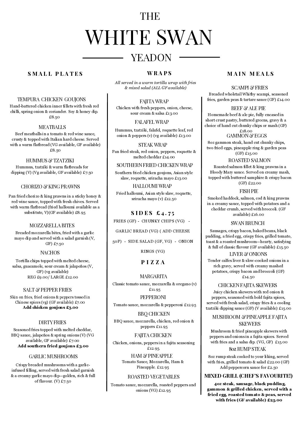 SUMMER MENU 2026 1